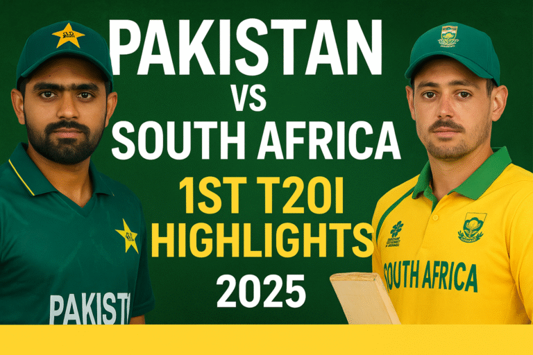 Pakistan vs South Africa 1st T20I 2025 Highlights | Full Match Review, Score & Updates