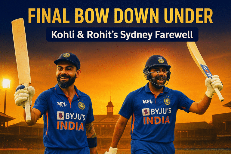 Final Bow Down Under: Rohit and Kohli’s Sydney Farewell Sparkles with Emotion