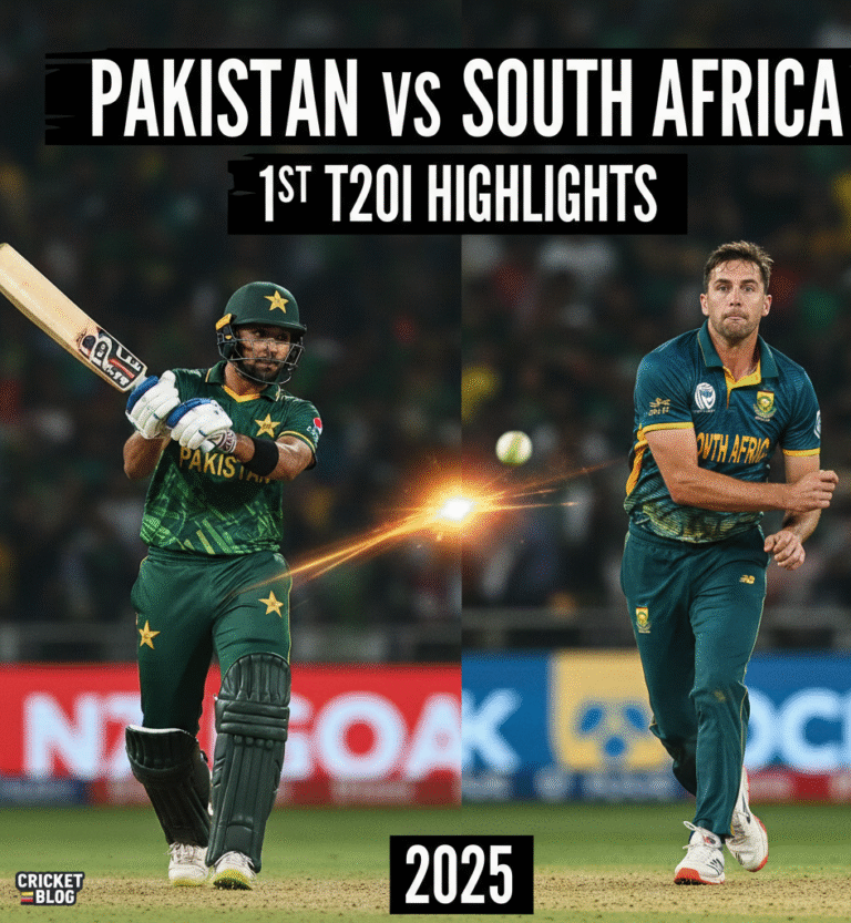 Pakistan vs South Africa 1st T20I 2025 Highlights | Toss, Teams, and Match Details – Rawalpindi