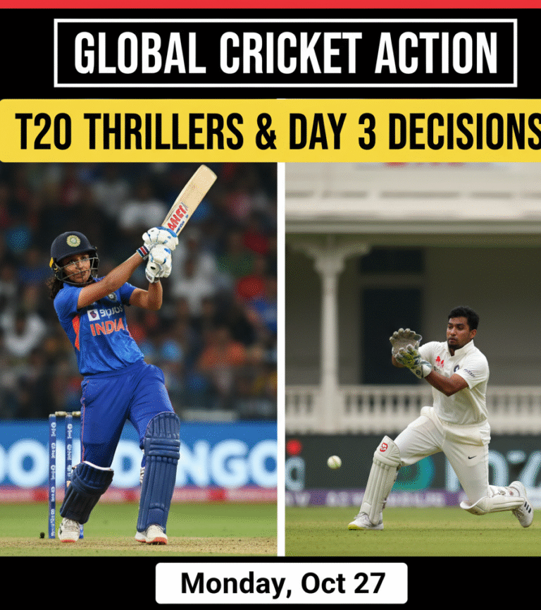 Cricket Schedule & Times Monday: T20 Spring Challenge, WI vs BAN T20I & Ranji Trophy Day 3