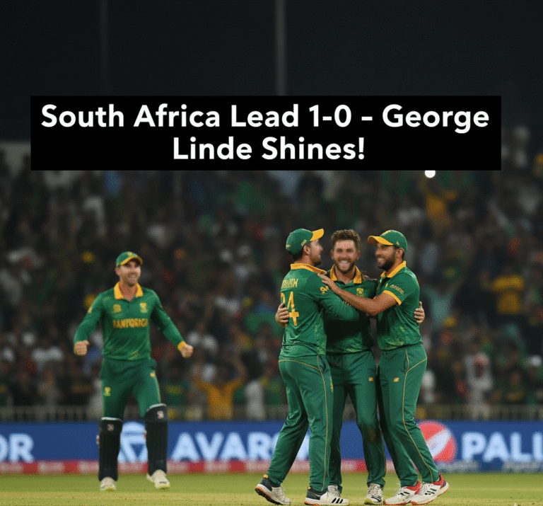 George Linde Shines as South Africa Crush Pakistan in Rawalpindi to Take 1-0 T20I Lead