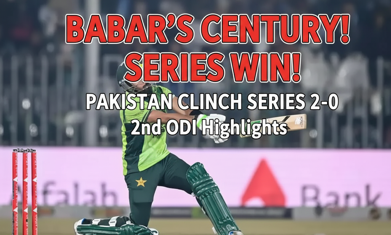 Babar Azam’s Century Seals Series Victory for Pakistan Over Sri Lanka