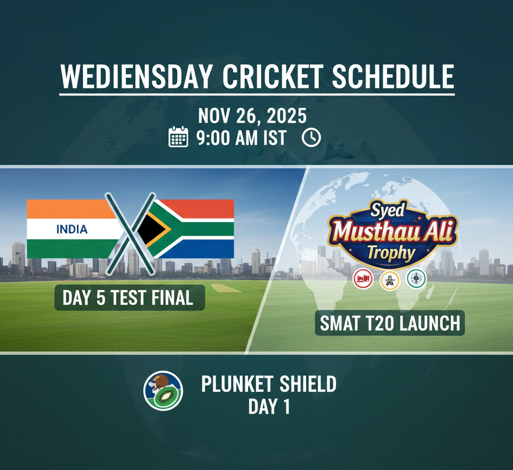Global Cricket Watch: Wednesday, November 26, 2025