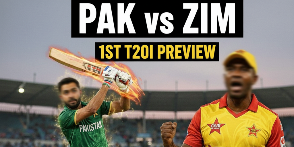 PAK vs ZIM 1st T20I Preview: Tri-Series Opener Kicks Off in Rawalpindi